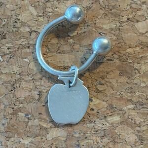 Tiffany&Co. Mens Big Apple Screwball Key Ring Sterling Silver